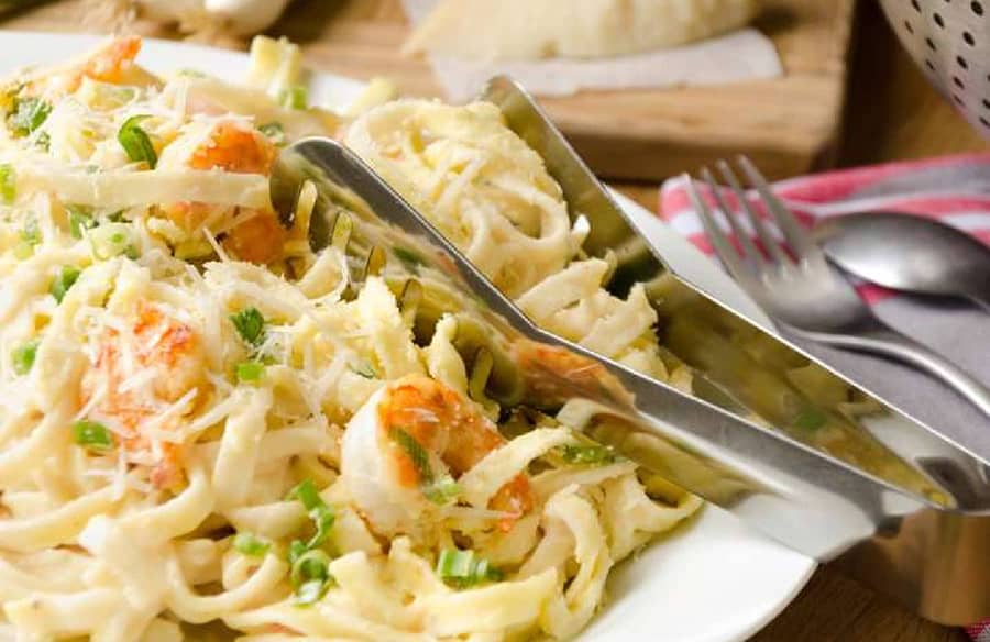 Make Colossal Shrimp Alfredo